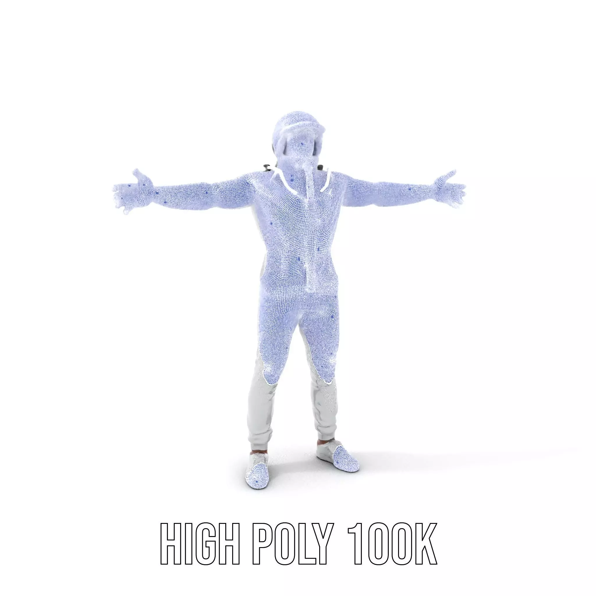 Futuristic Silver Suit model pack Low-poly 3D model_4