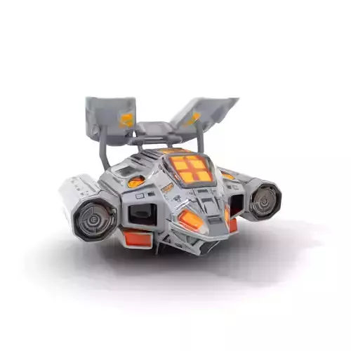 Stealth Spaceship model pack
