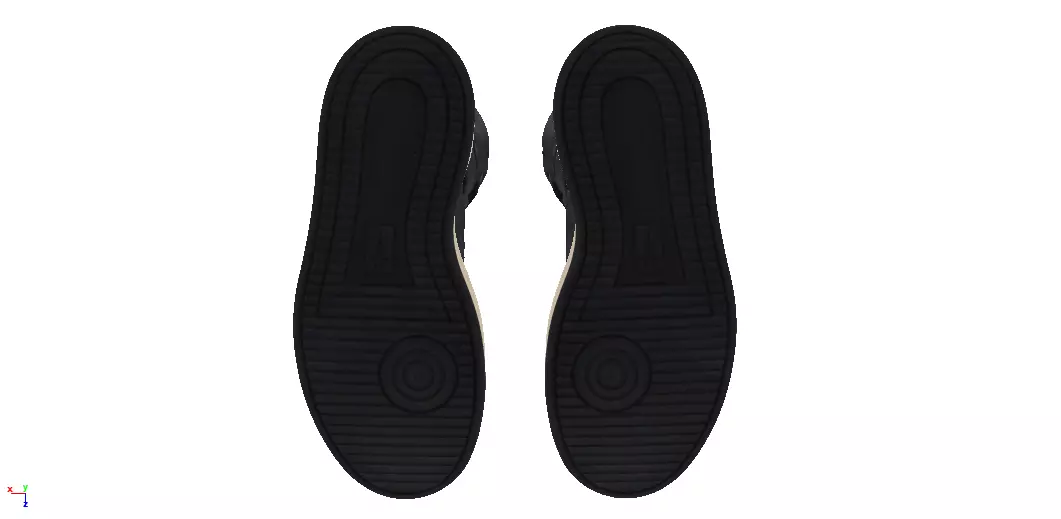 Rick Owens x Converse Turbodrk Weapon Low-poly 3D model_4