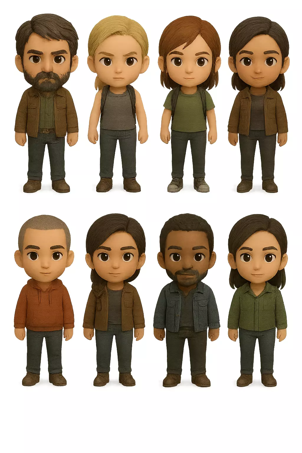 The Last of Us I and II Full Body Characters Ellie Version 01 3D print model_3