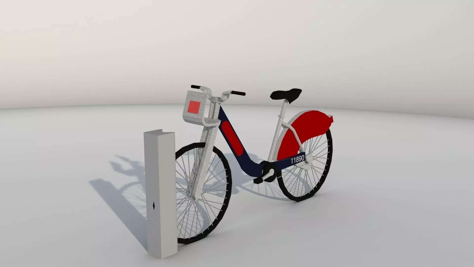 Santander Hire Bike Free low-poly 3D model