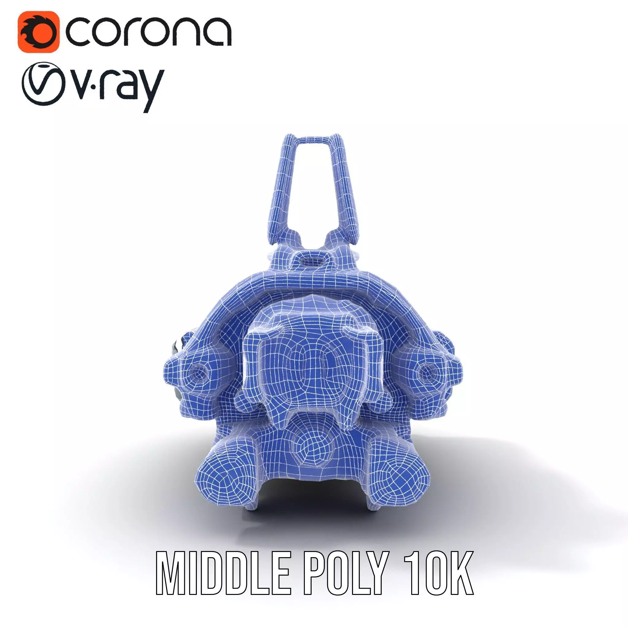 Futuristic Spaceship model pack Low-poly 3D model_27