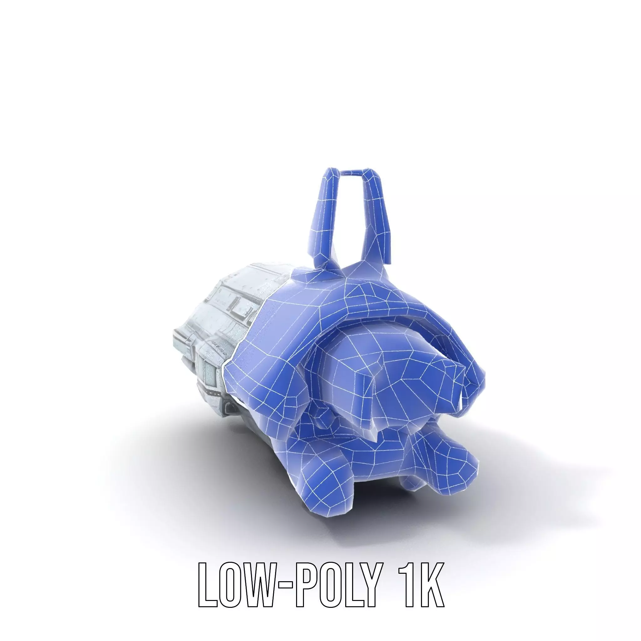 Futuristic Spaceship model pack Low-poly 3D model_28