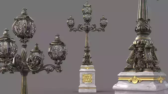 Victorian Ornate Lamp Post