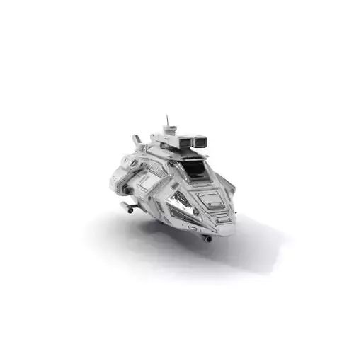 Futuristic Cruiser Spaceship model pack