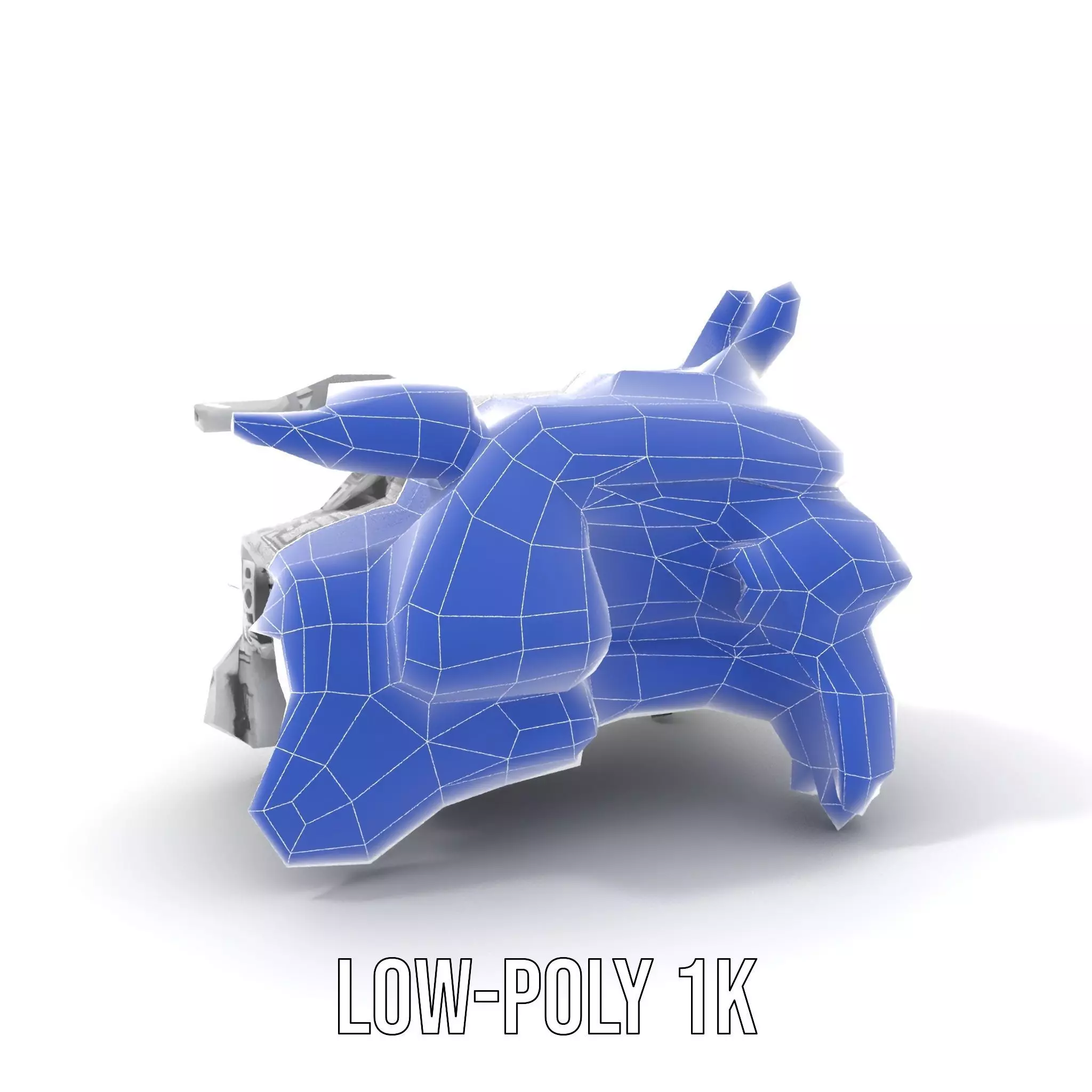 Futuristic Combat Vehicle model pack Low-poly 3D model_22