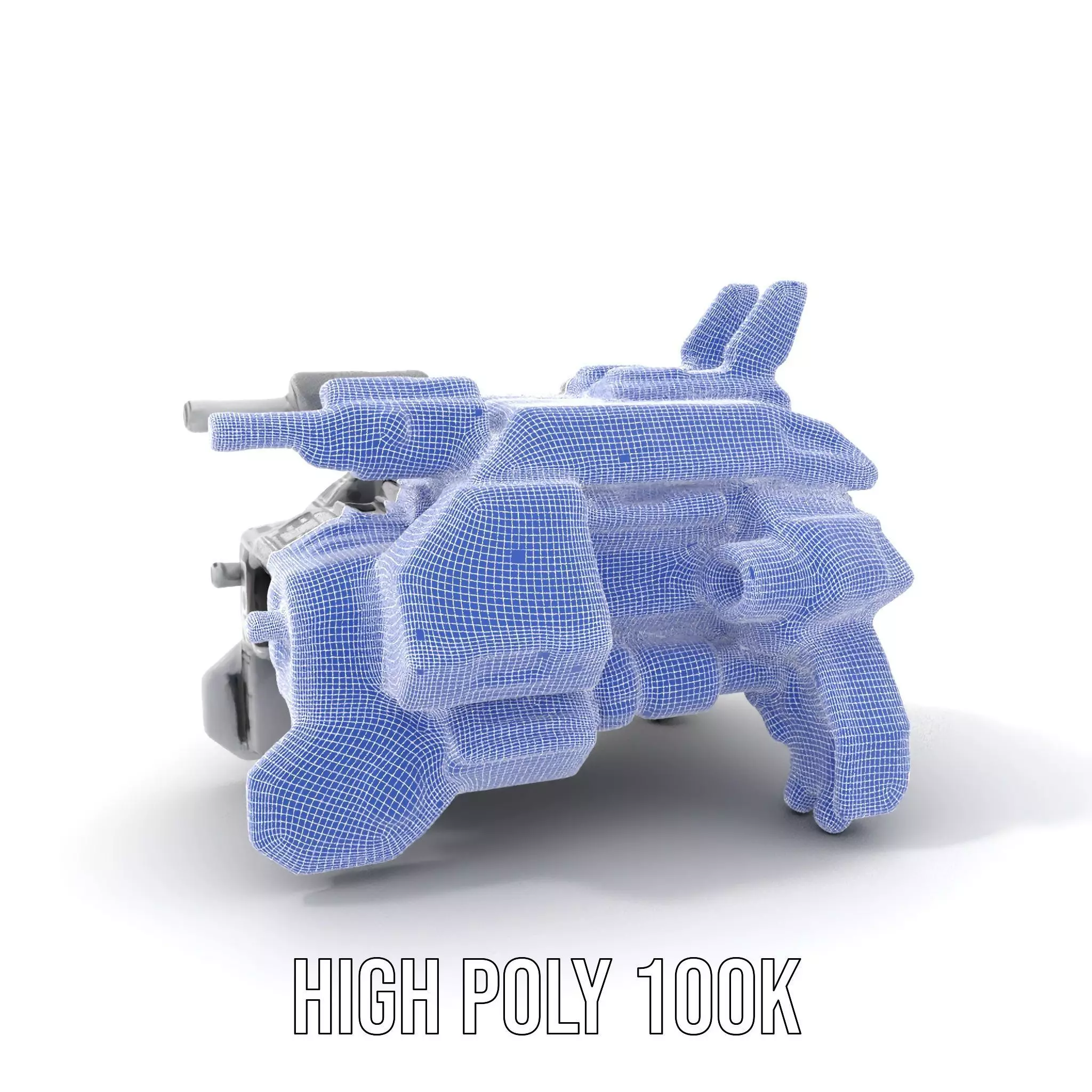Futuristic Combat Vehicle model pack Low-poly 3D model_4