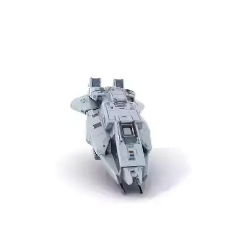 Futuristic Grey Spaceship model pack