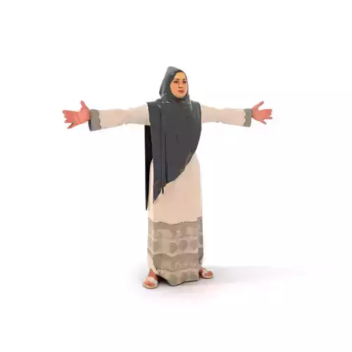 Elegant Hijab and Dress model pack