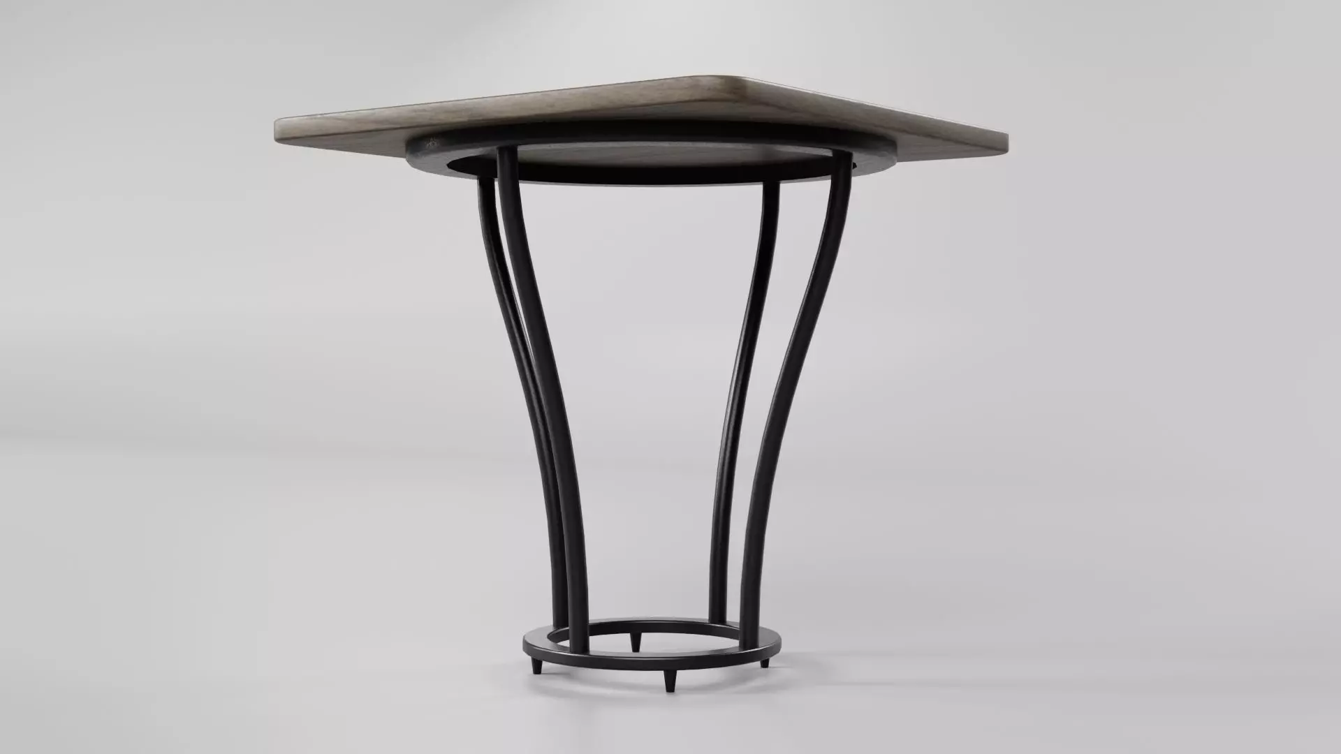 Square Table CG54 3D model_4