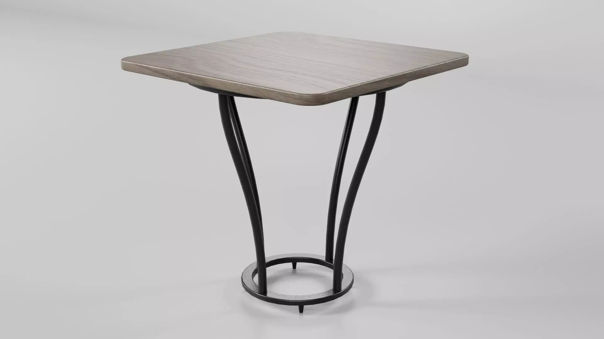 Square Table CG54 3D model_3