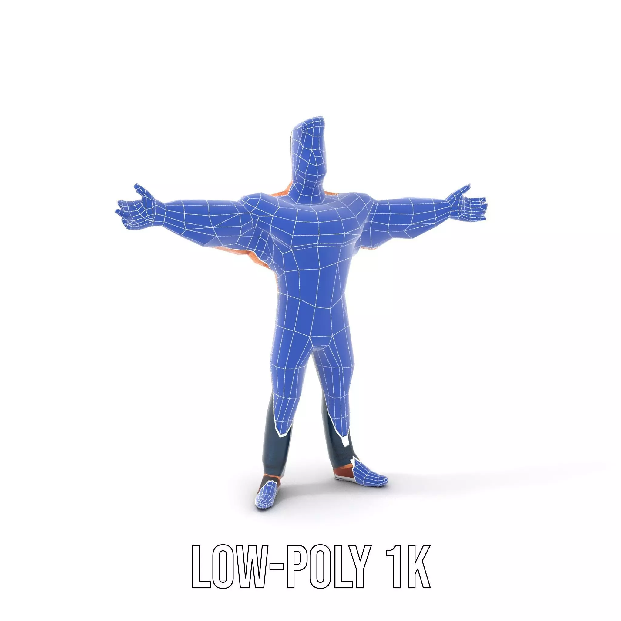 Muscular Hero Character model pack Low-poly 3D model_30