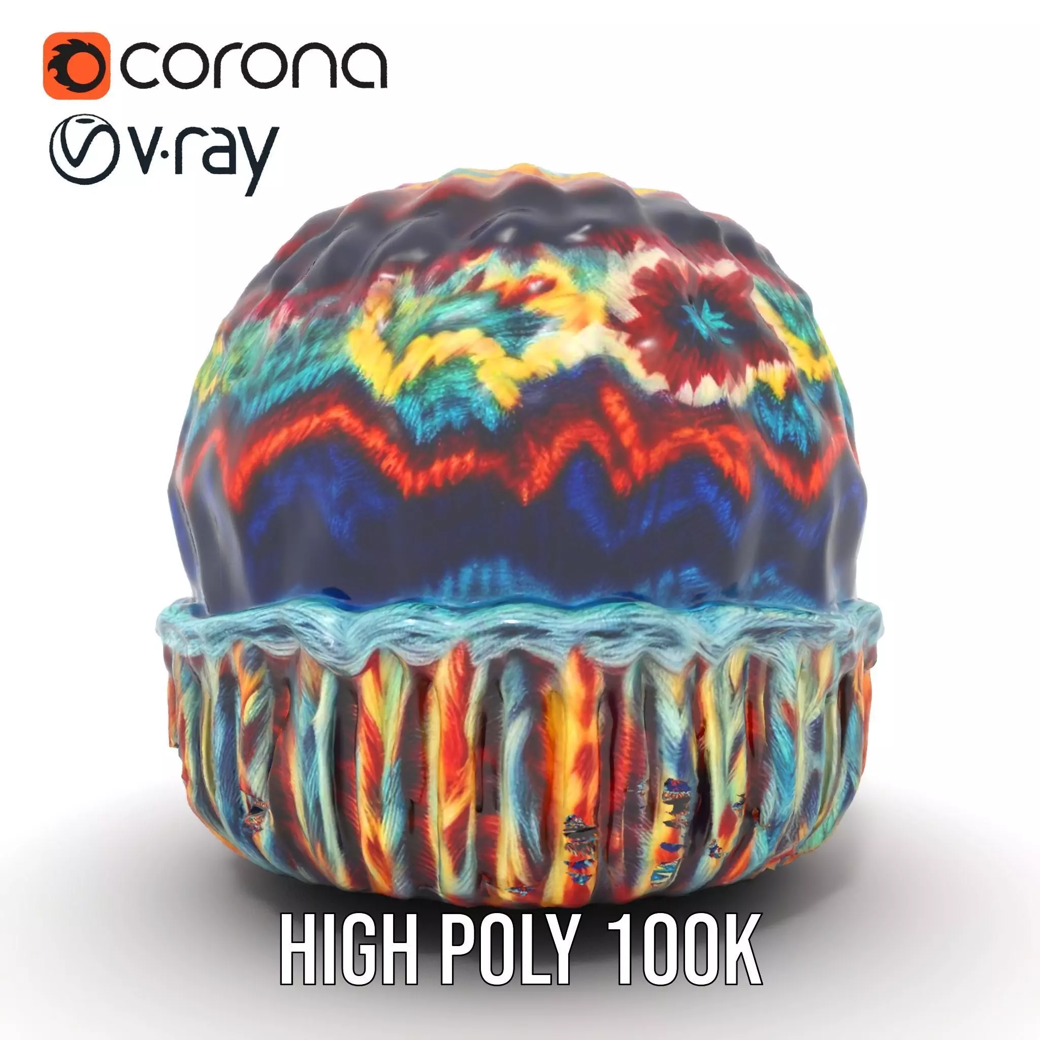 Vibrant Knit Beanie model pack Texture_31