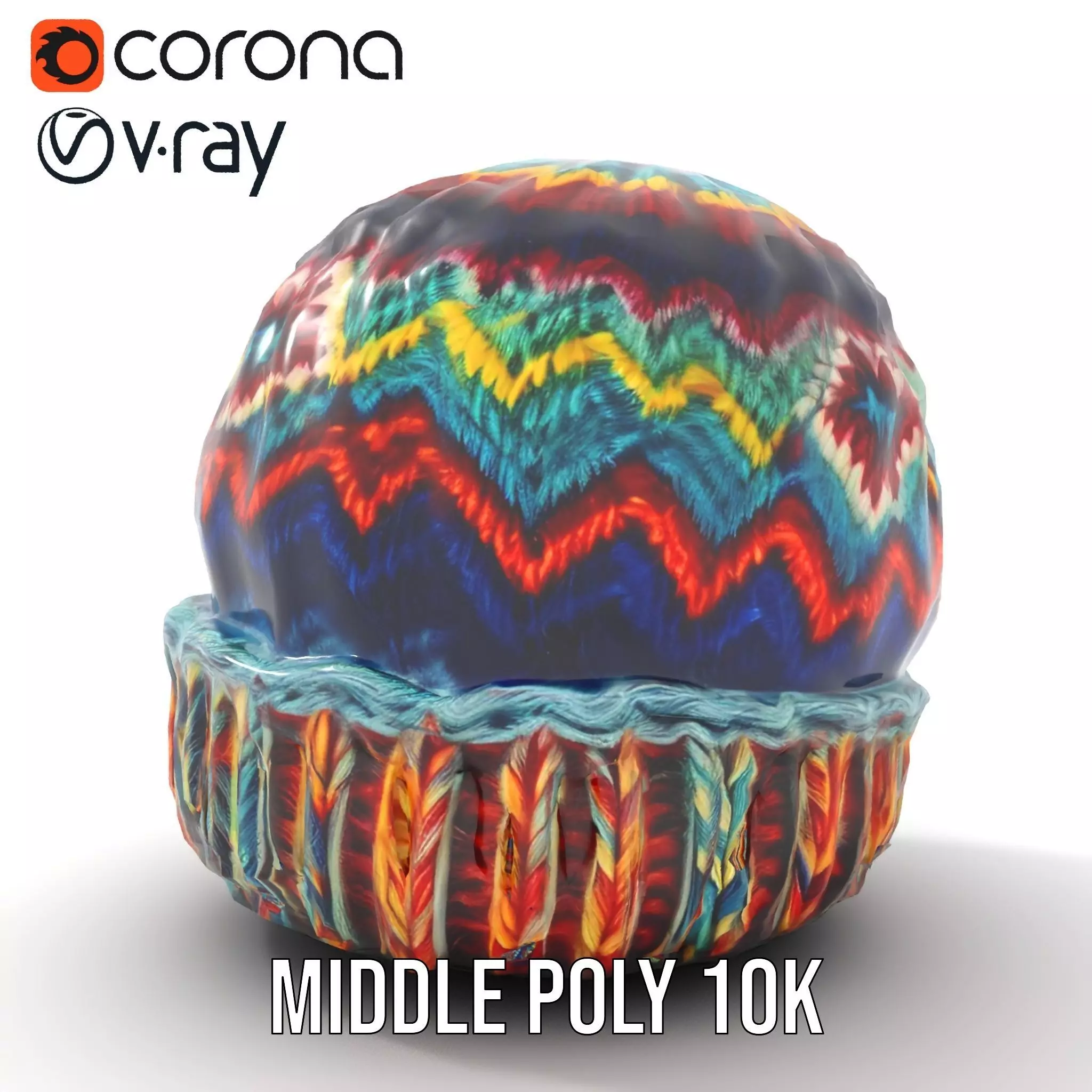 Vibrant Knit Beanie model pack Texture_24