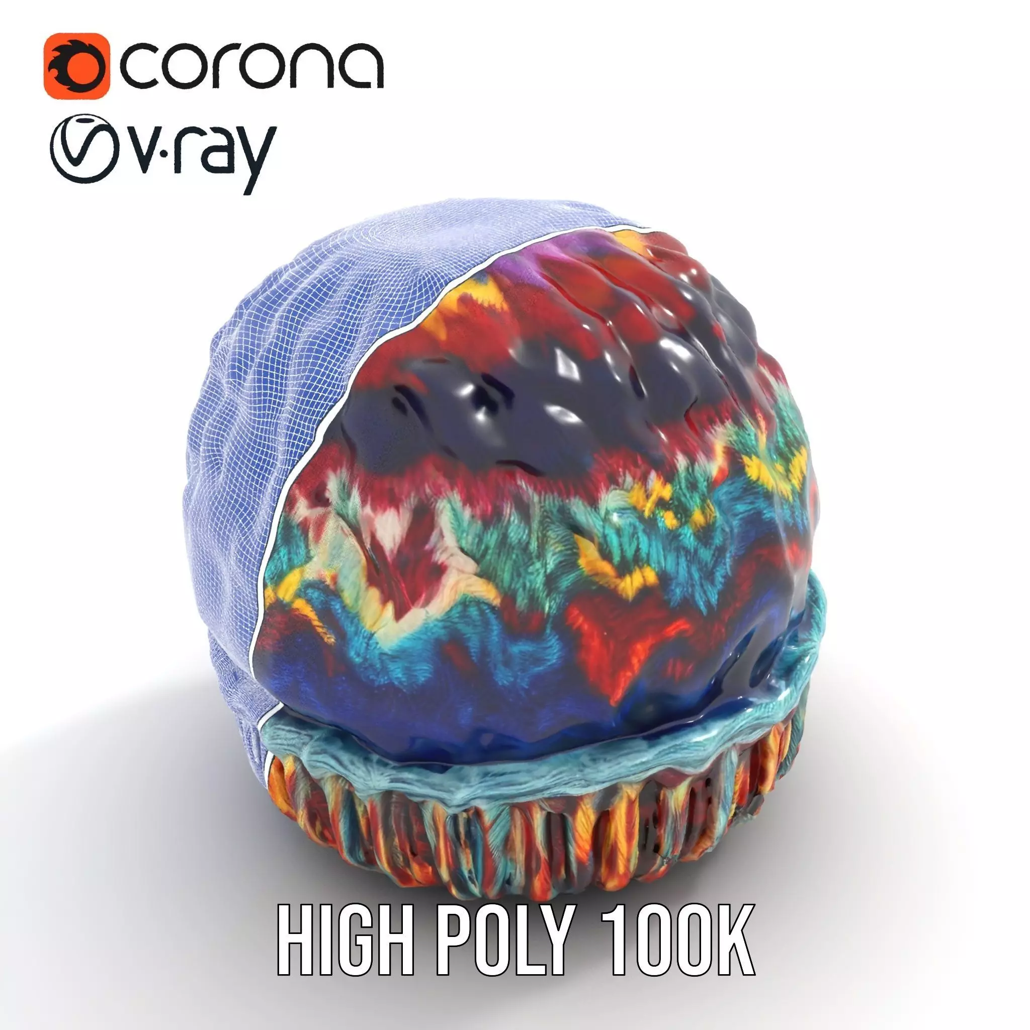 Vibrant Knit Beanie model pack Texture_23