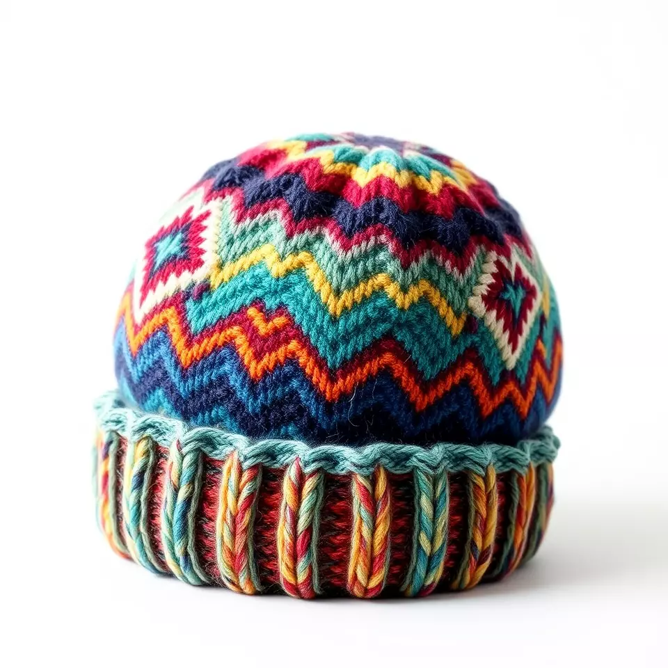 Vibrant Knit Beanie model pack Texture_2