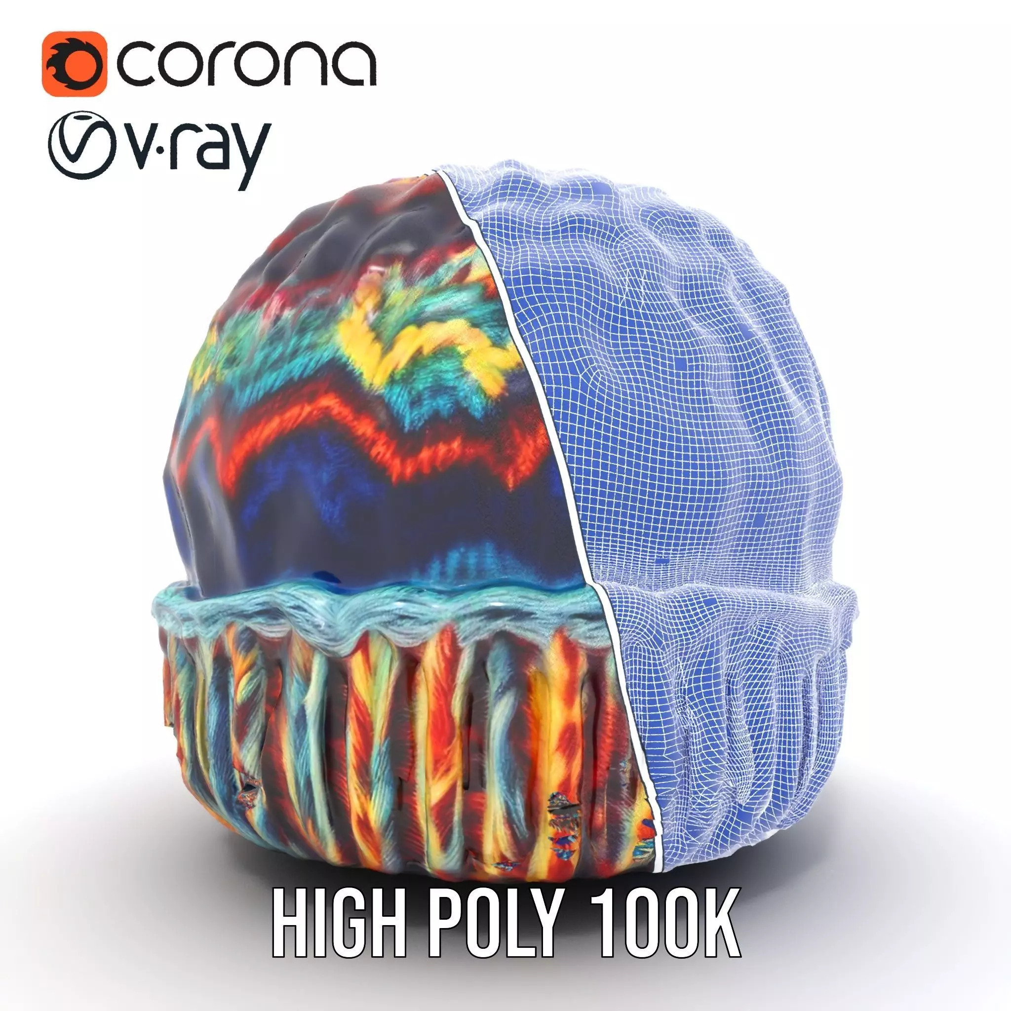 Vibrant Knit Beanie model pack Texture_33