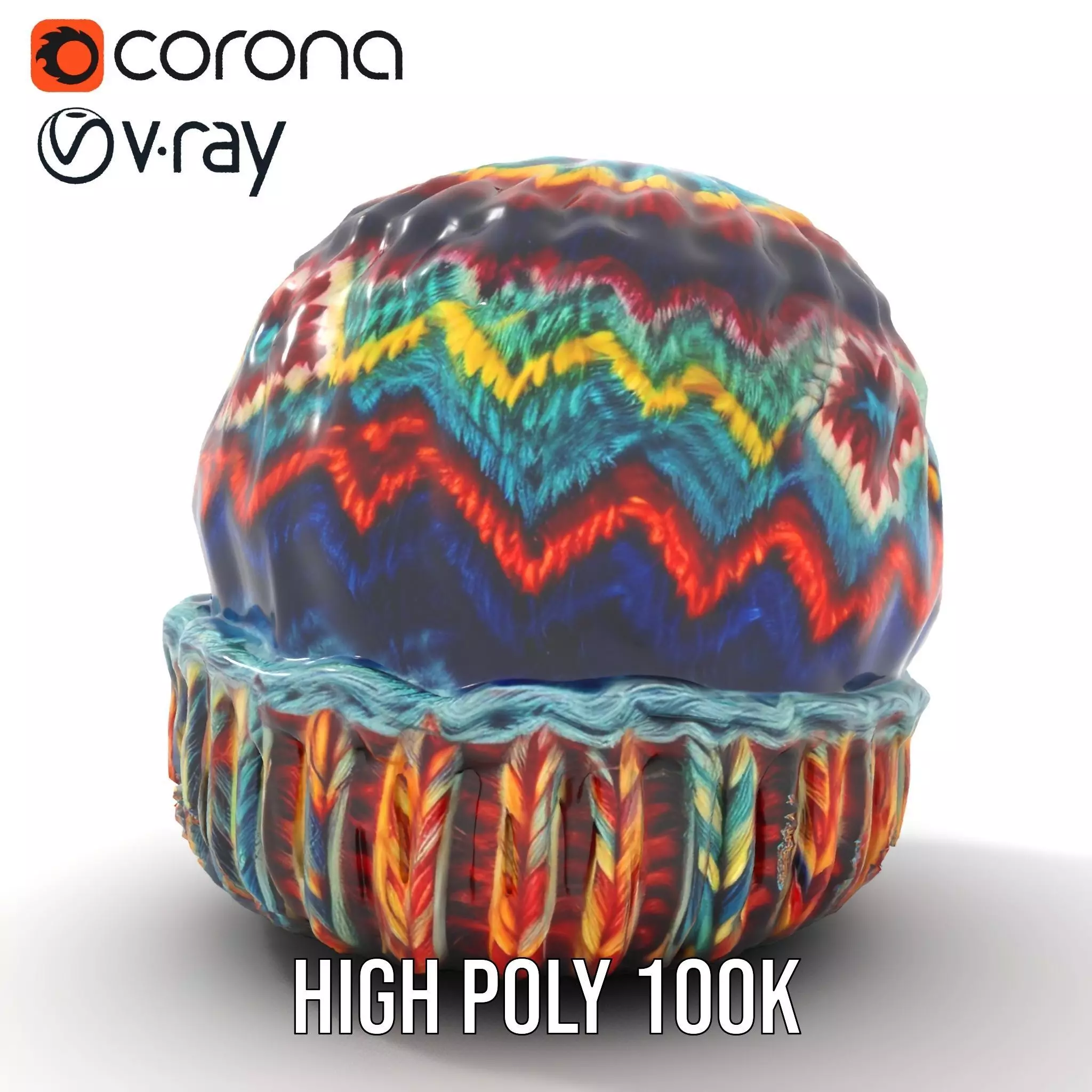 Vibrant Knit Beanie model pack Texture_28