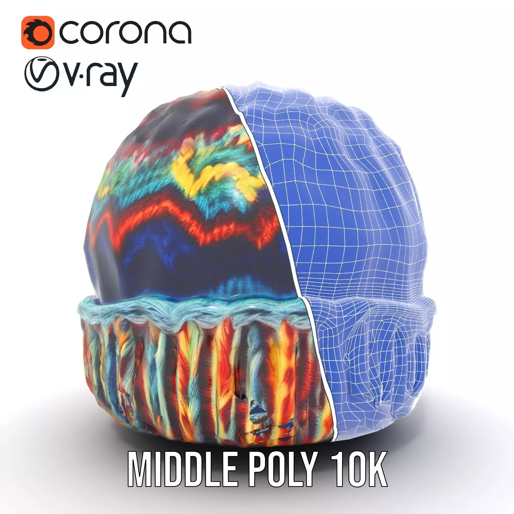 Vibrant Knit Beanie model pack Texture_29