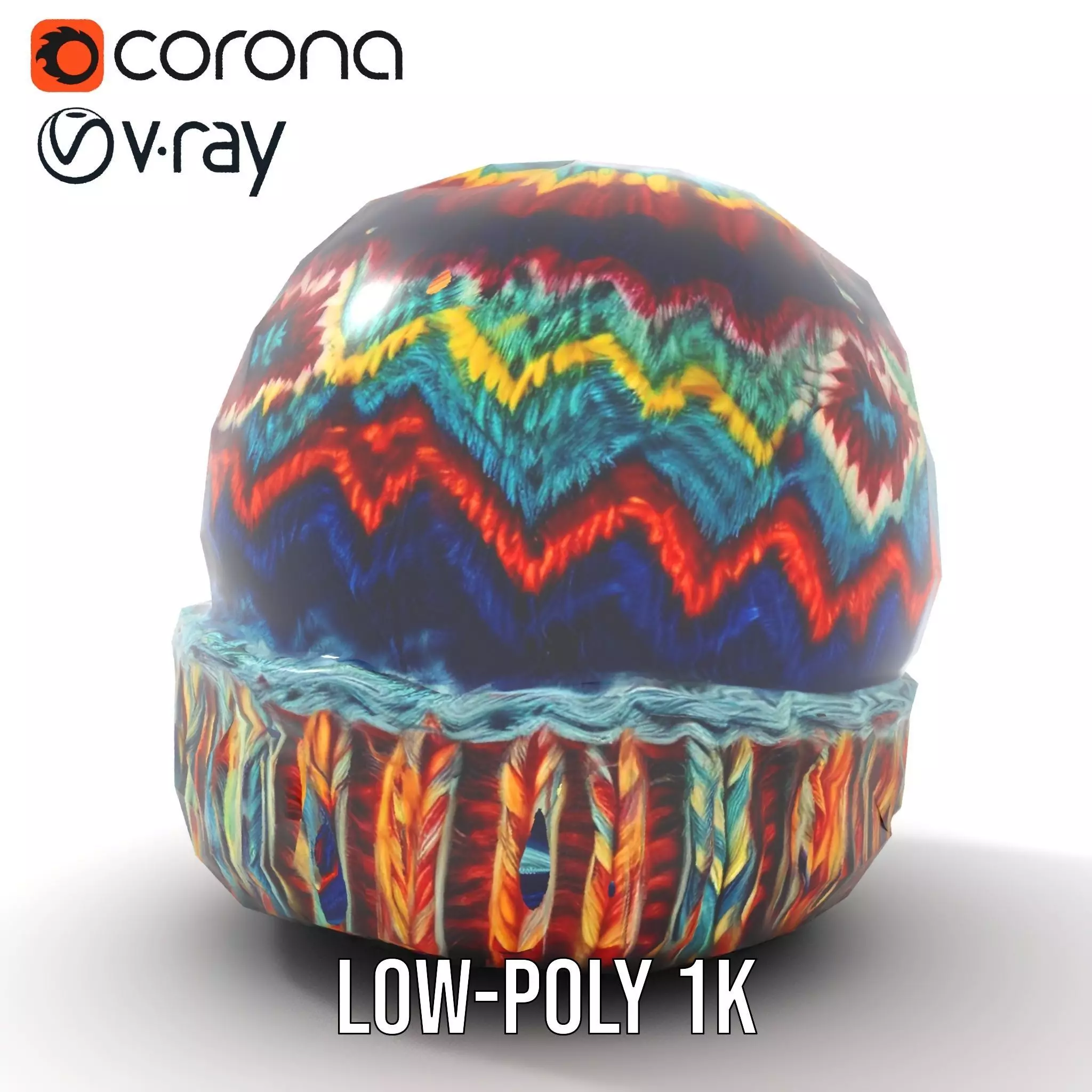 Vibrant Knit Beanie model pack Texture_14