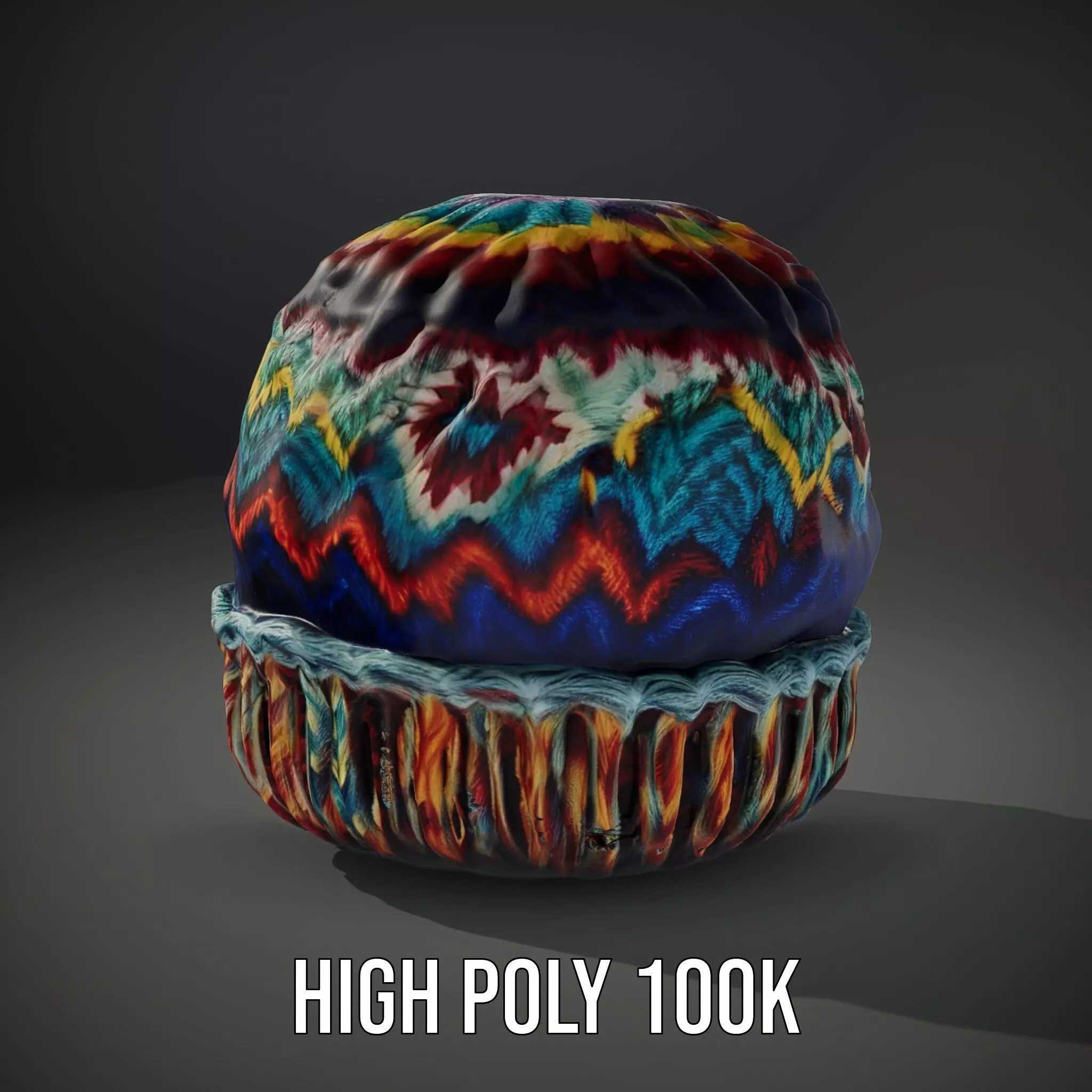 Vibrant Knit Beanie model pack Texture_8