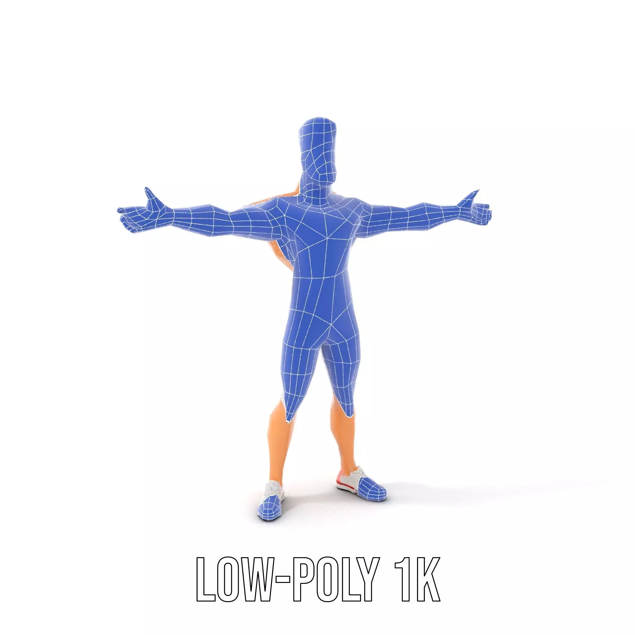 Athletic Hero Character model pack Low-poly 3D model_20