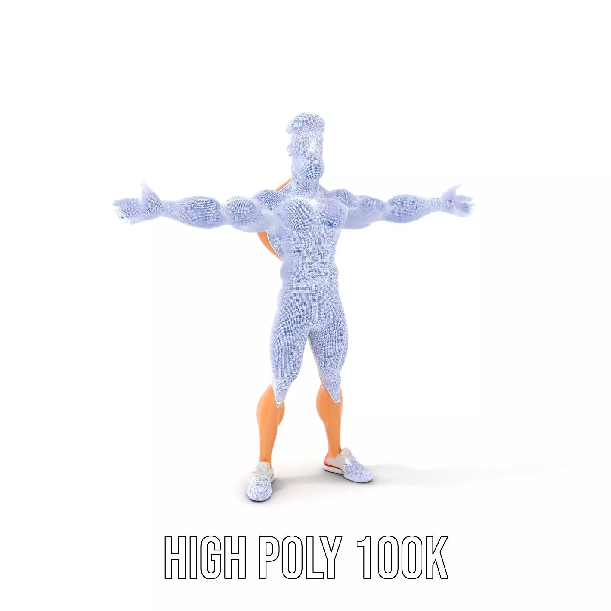 Athletic Hero Character model pack Low-poly 3D model_4