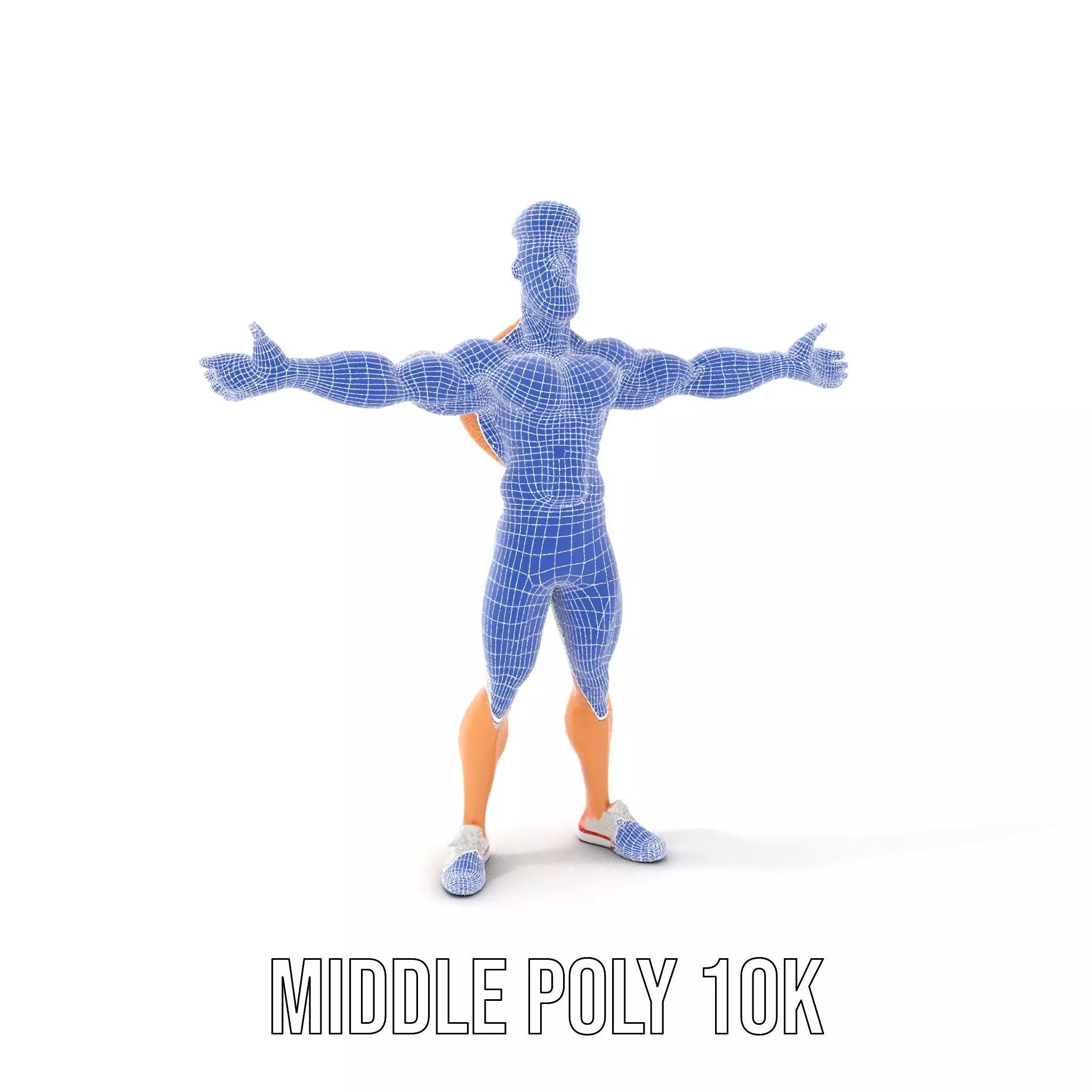 Athletic Hero Character model pack Low-poly 3D model_30