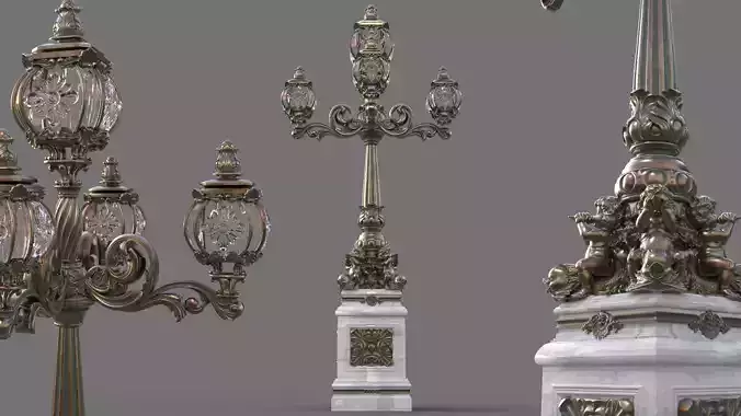 Victorian Ornate Lamp Post