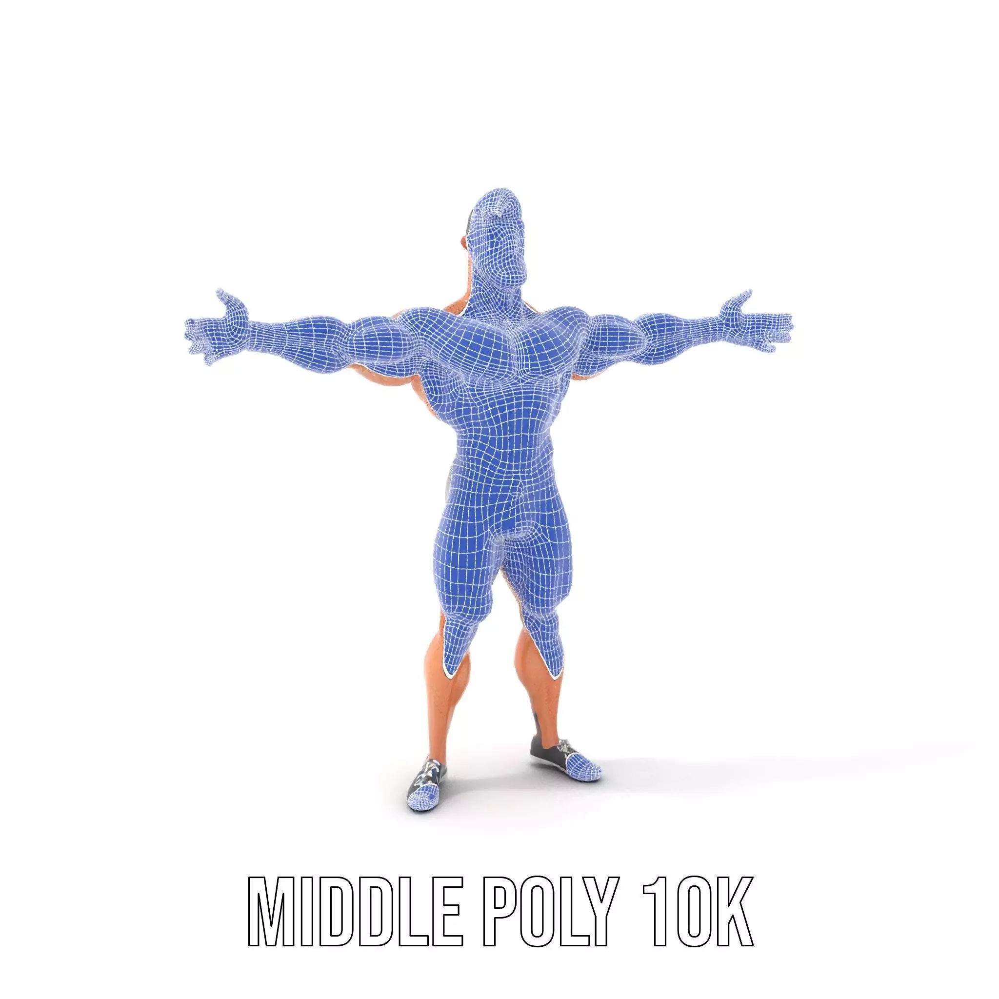 Heroic Muscle Man model pack Low-poly 3D model_26