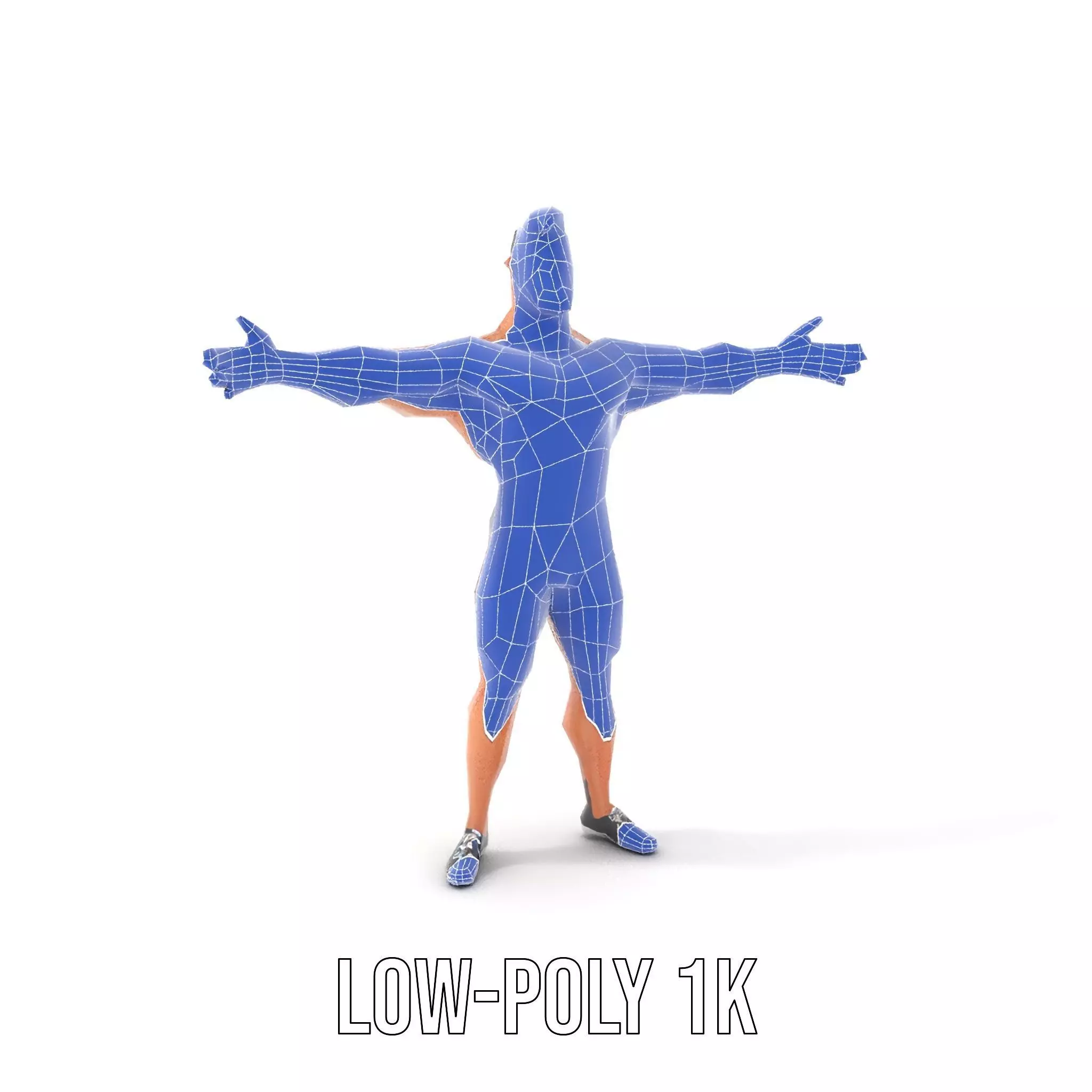 Heroic Muscle Man model pack Low-poly 3D model_16
