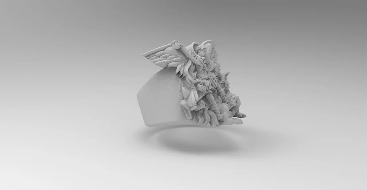 anillo san miguel  3D print model_4