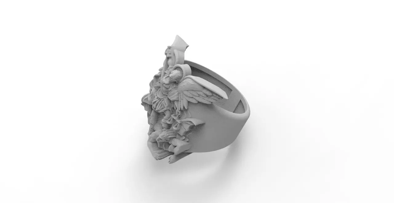 anillo san miguel  3D print model_1