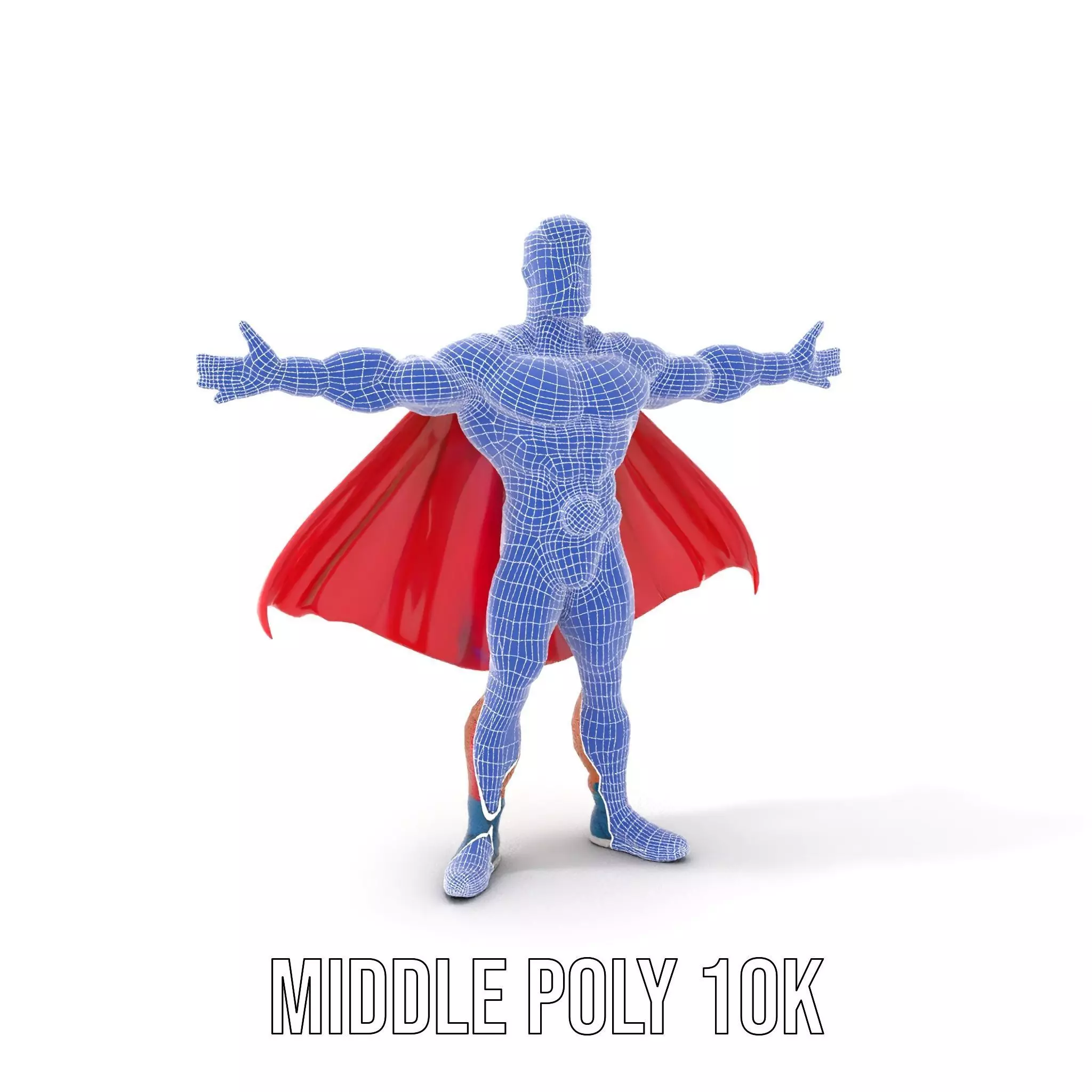 Heroic Red Cape model pack Low-poly 3D model_6