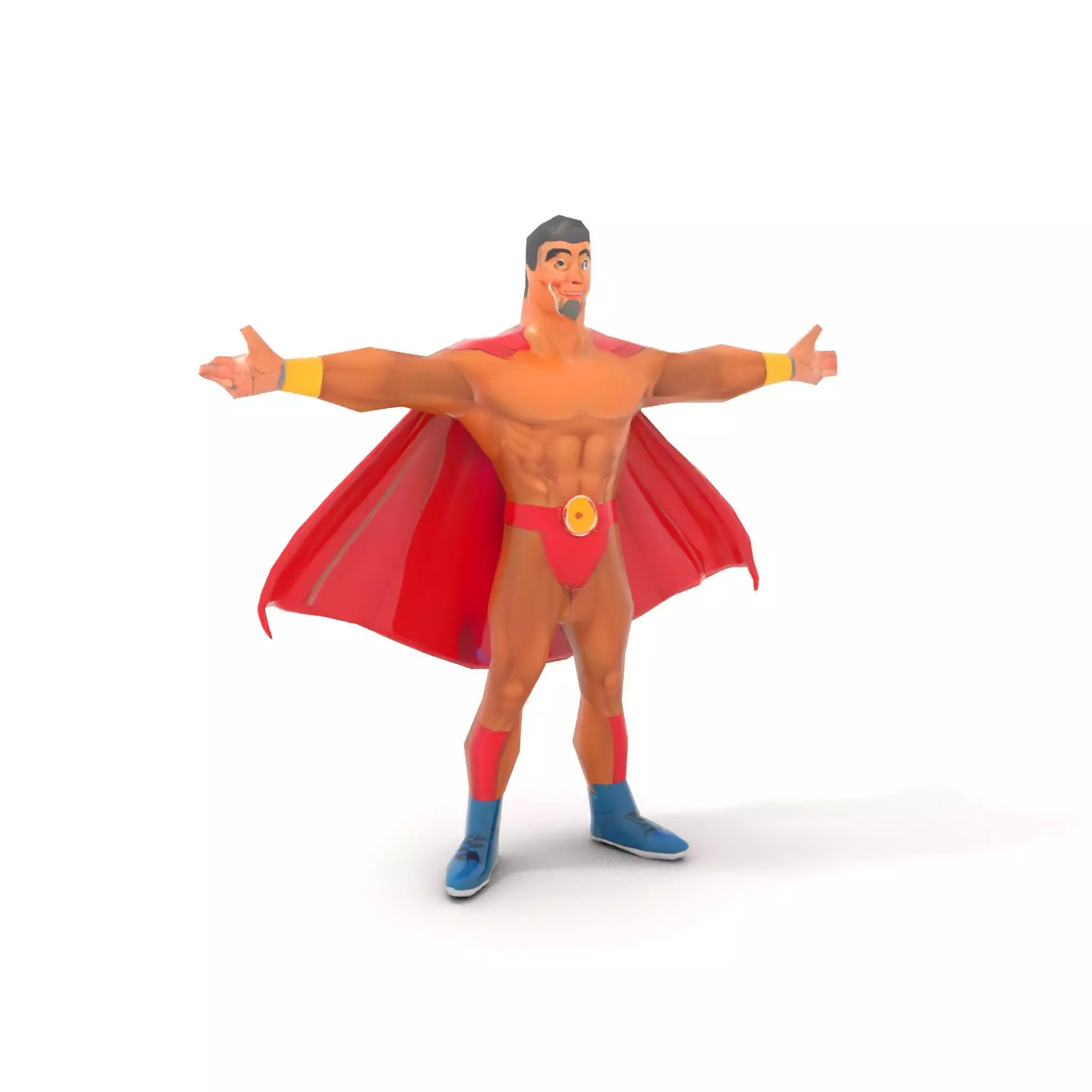 Heroic Red Cape model pack Low-poly 3D model_7