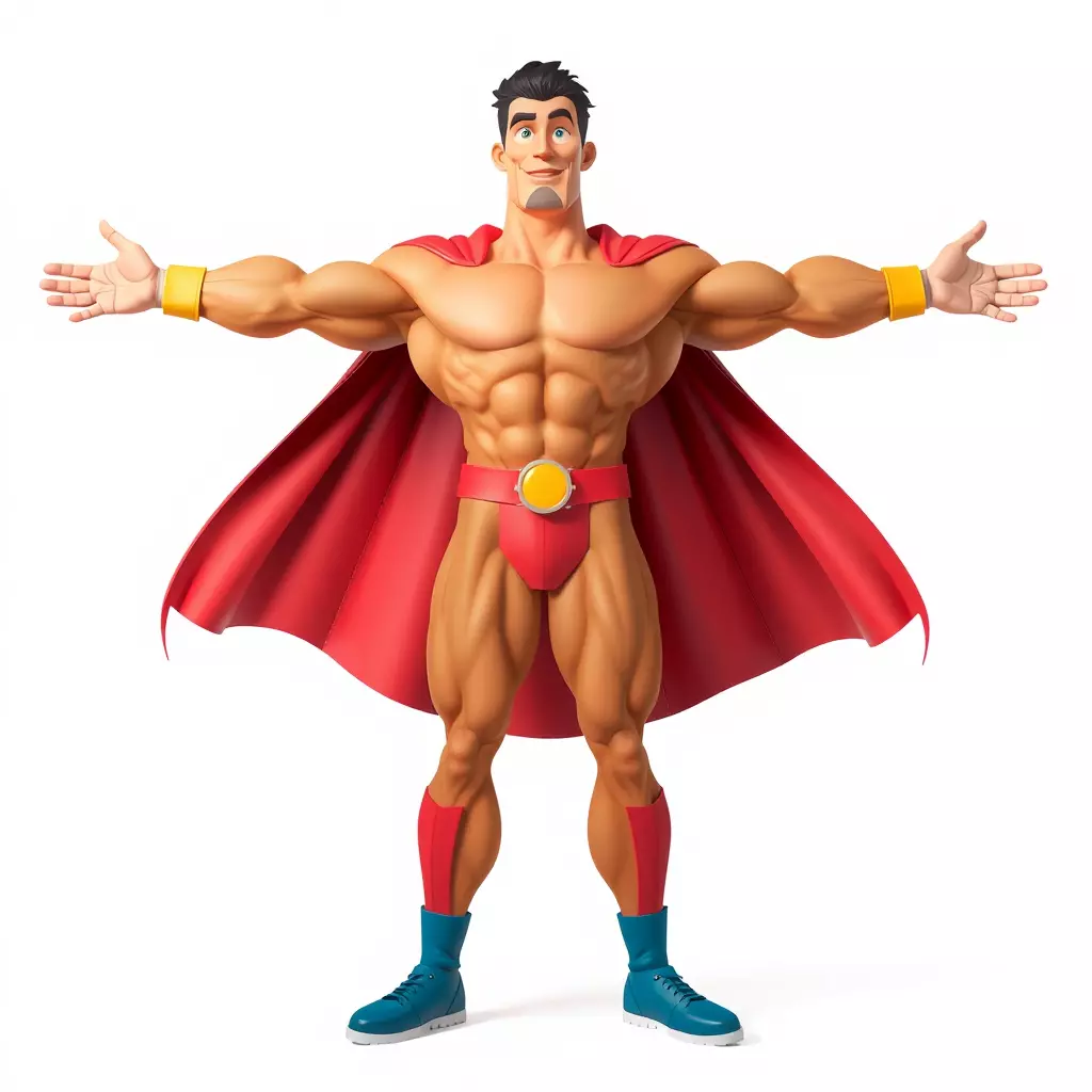 Heroic Red Cape model pack Low-poly 3D model_2