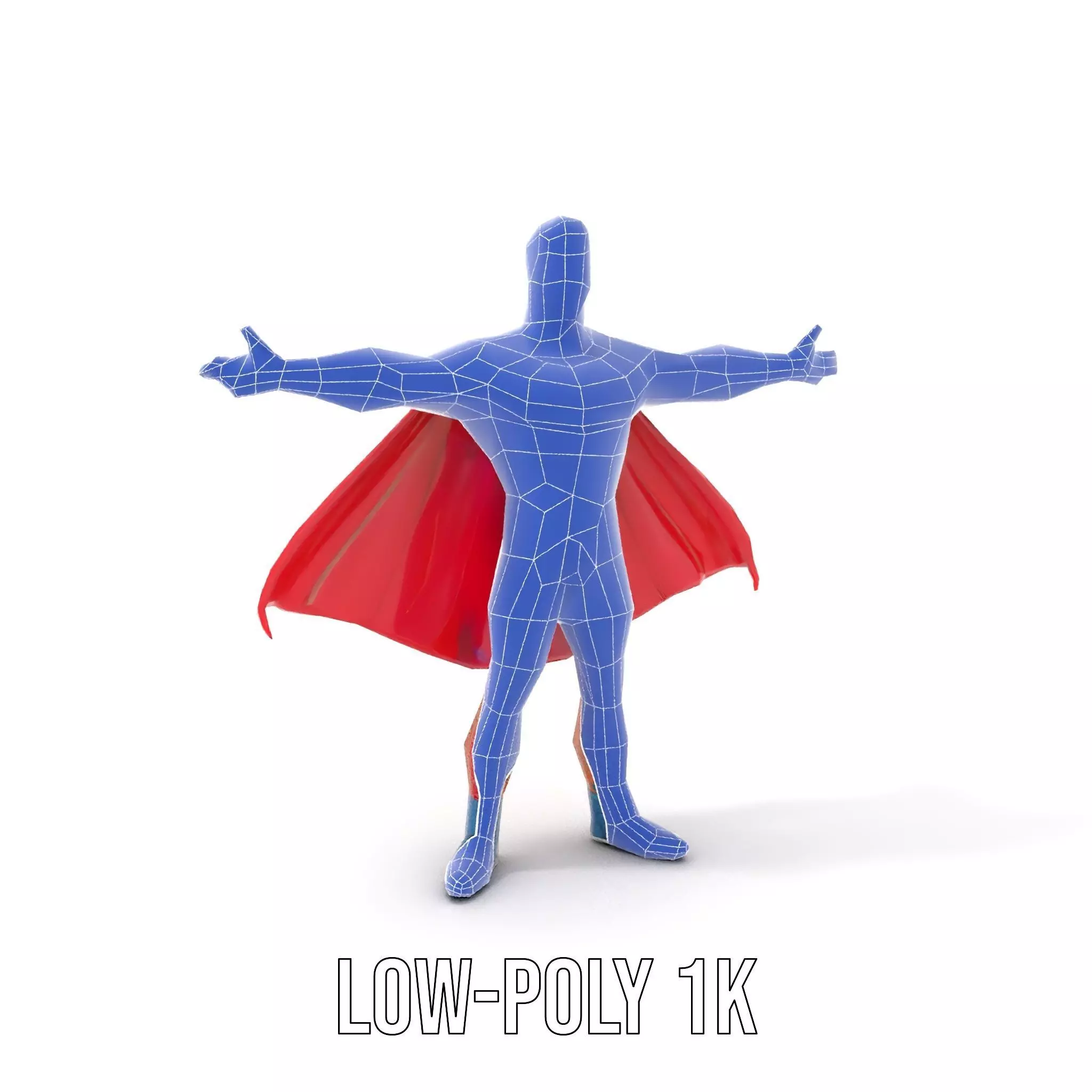 Heroic Red Cape model pack Low-poly 3D model_19