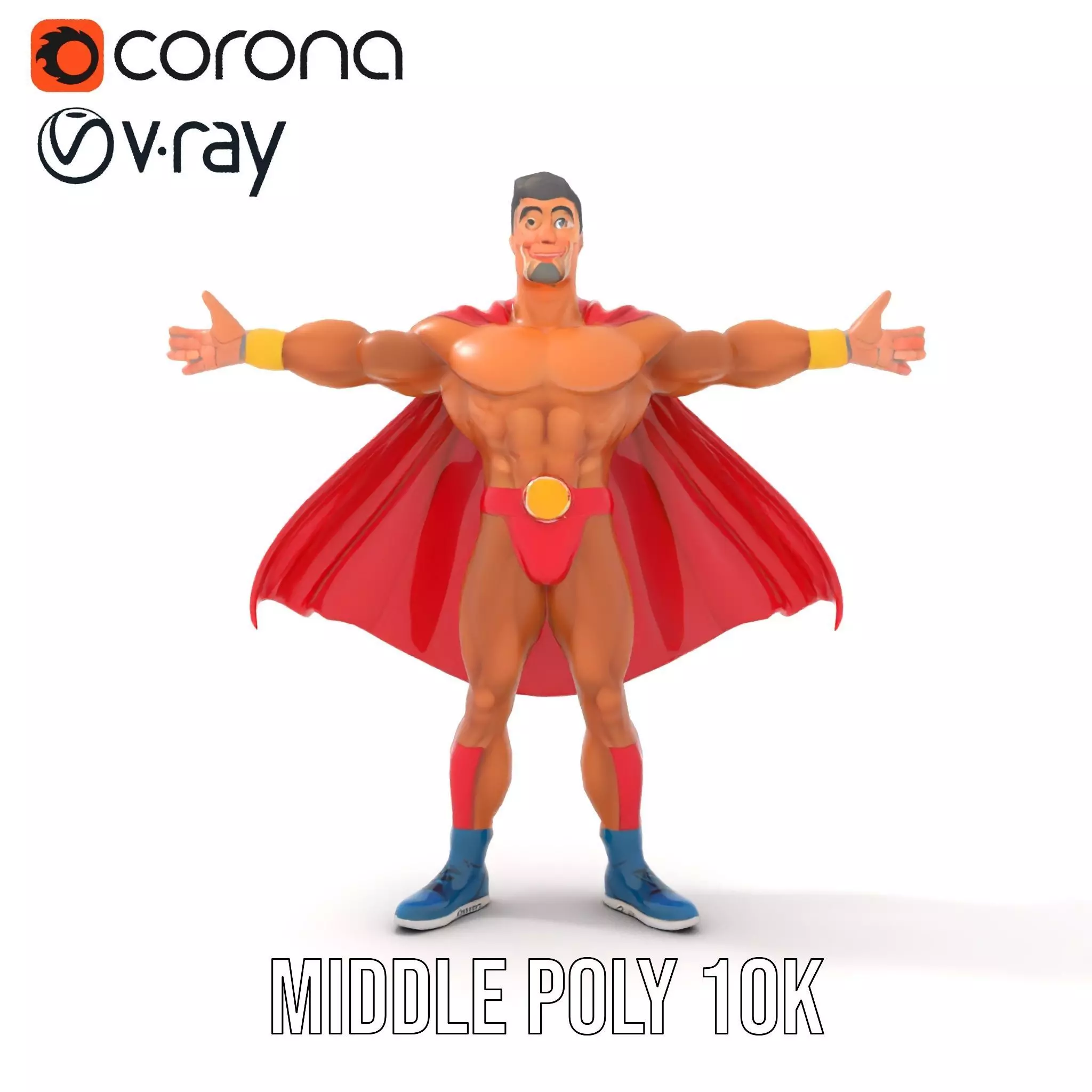 Heroic Red Cape model pack Low-poly 3D model_16