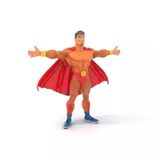 Heroic Red Cape model pack Low-poly 3D model