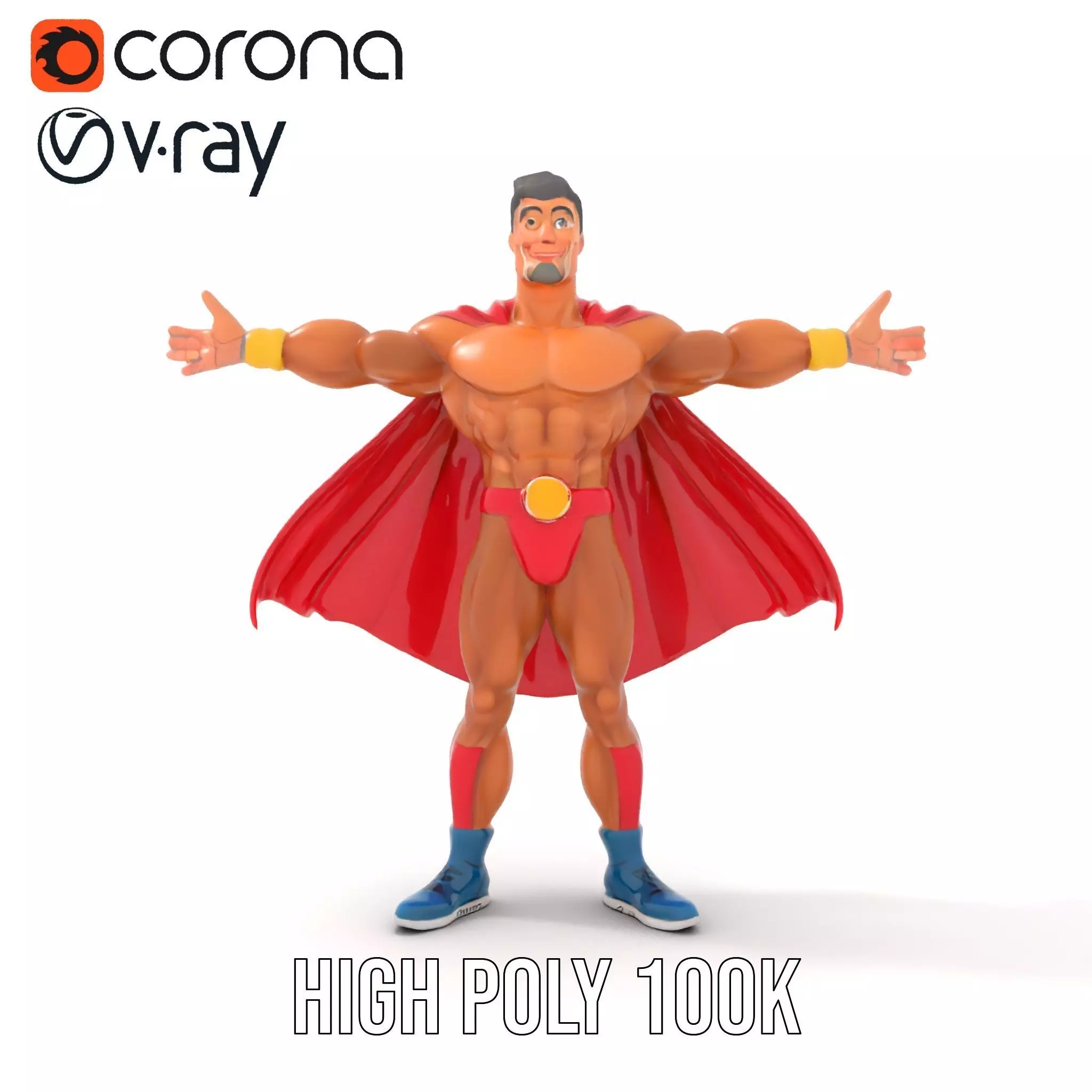 Heroic Red Cape model pack Low-poly 3D model_15