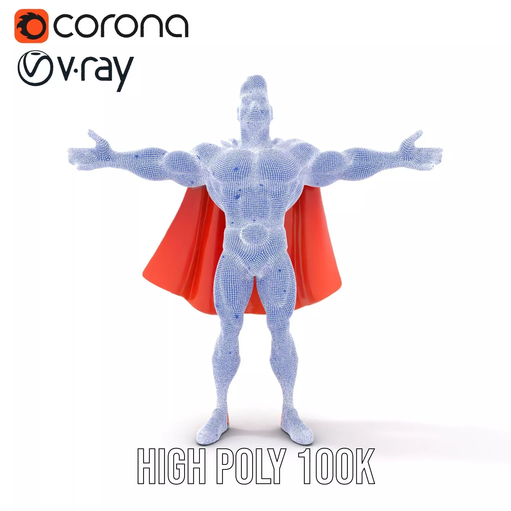 Heroic Cape Avenger model pack Low-poly 3D model_33