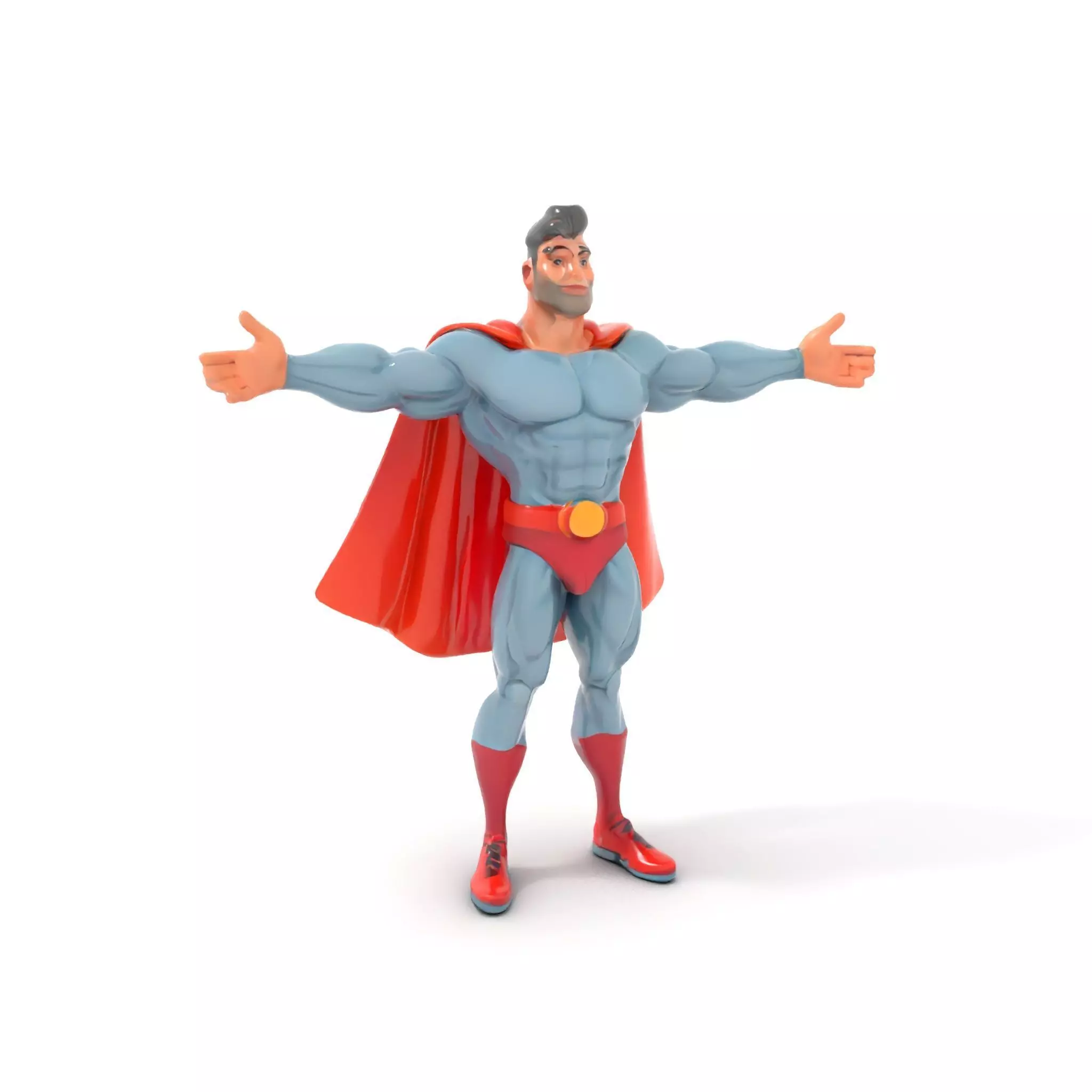 Heroic Cape Avenger model pack Low-poly 3D model_0