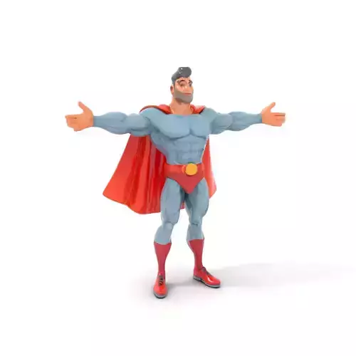 Heroic Cape Avenger model pack Low-poly 3D model
