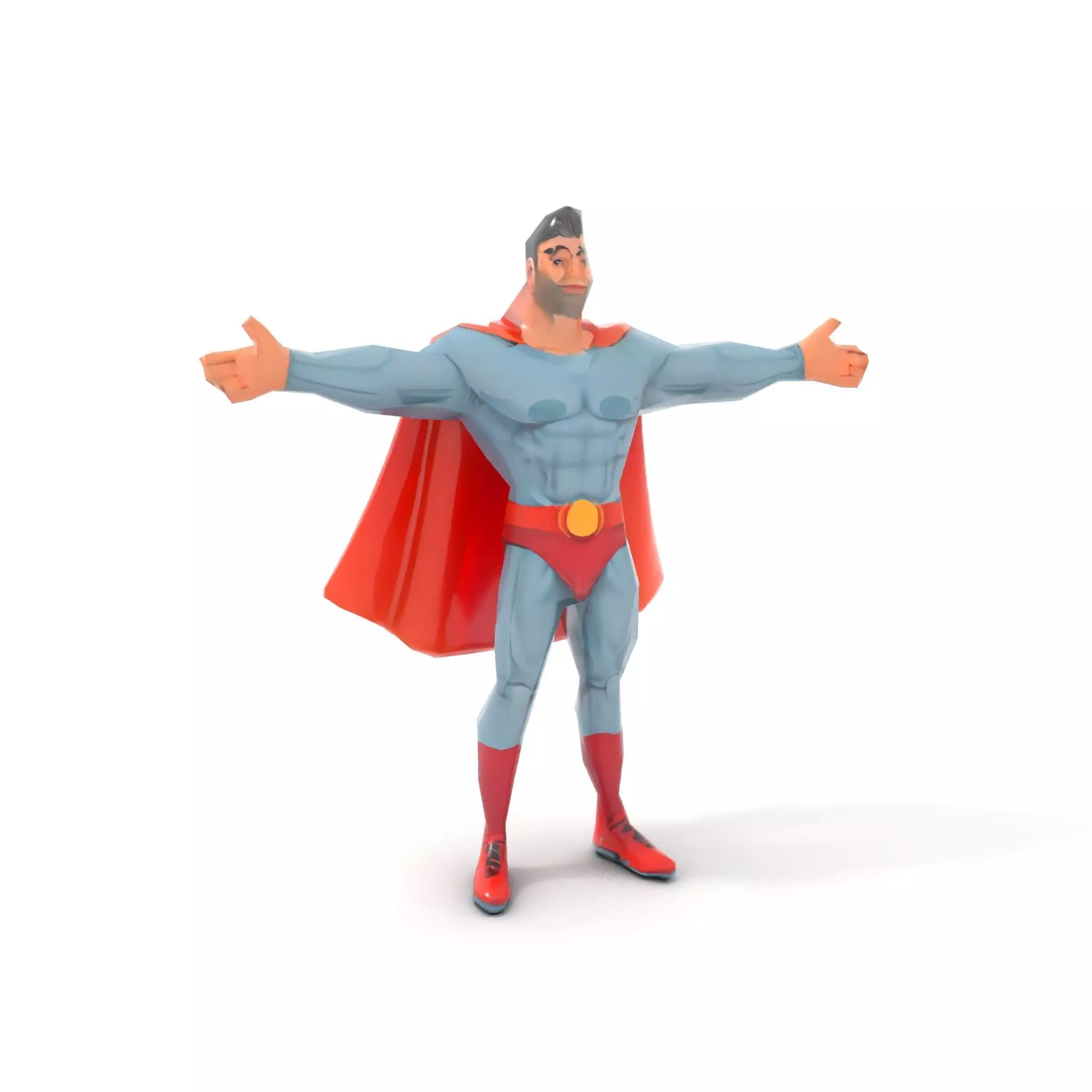 Heroic Cape Avenger model pack Low-poly 3D model_12