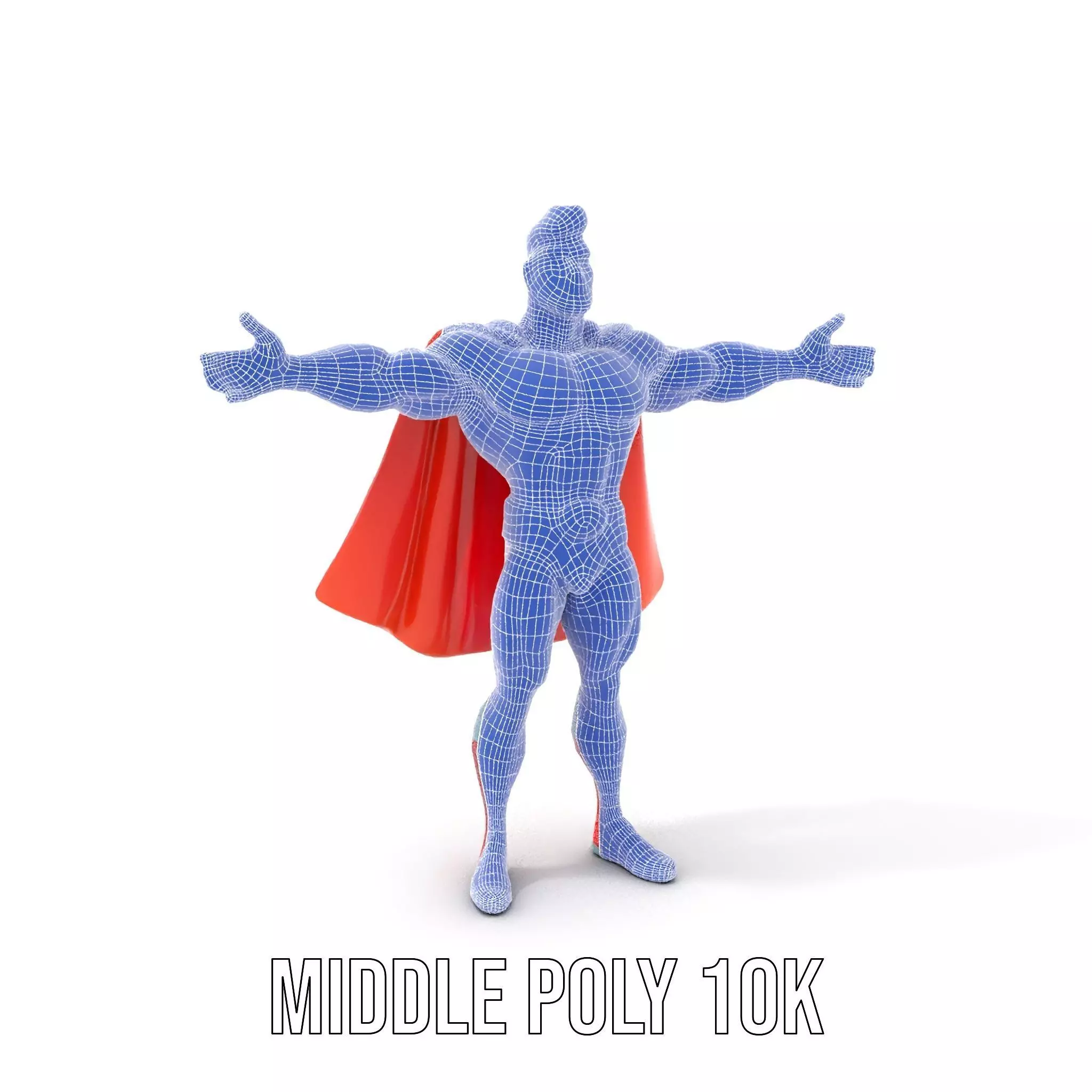 Heroic Cape Avenger model pack Low-poly 3D model_13