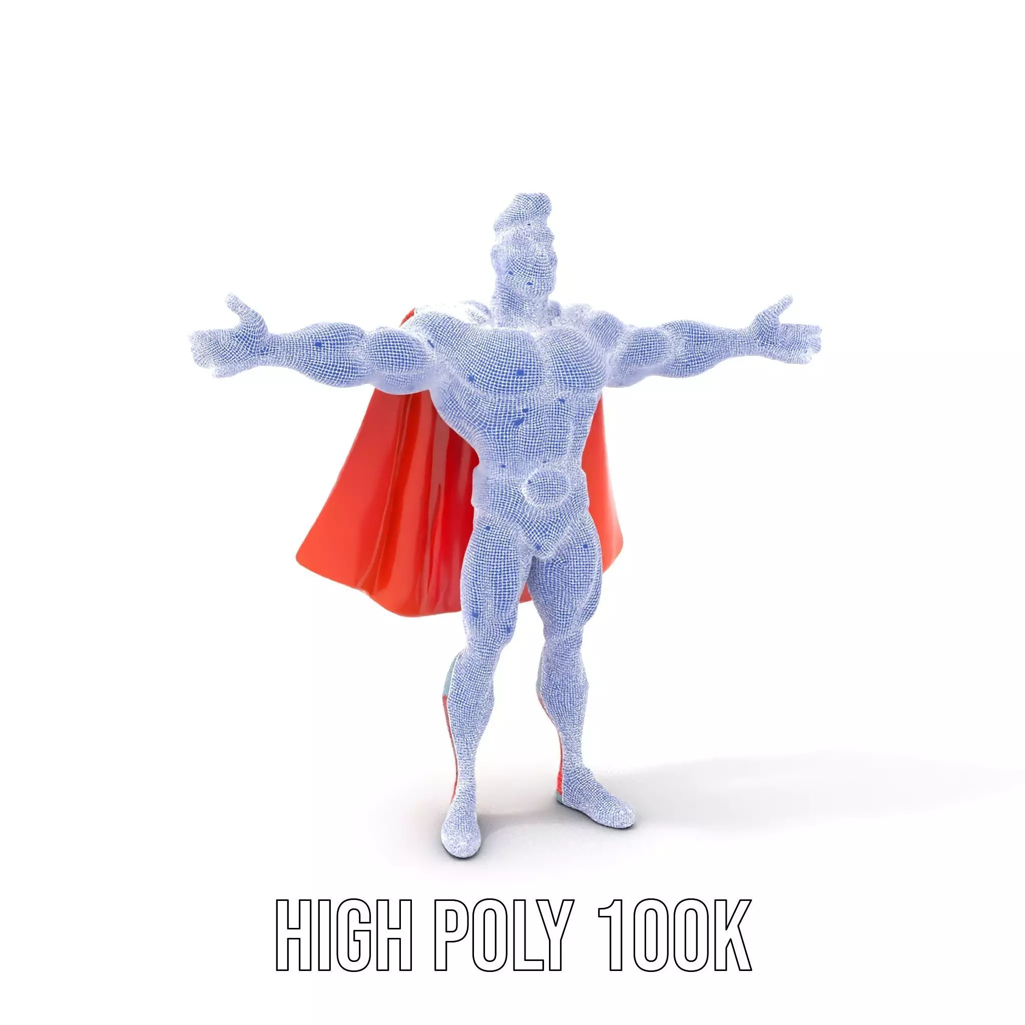 Heroic Cape Avenger model pack Low-poly 3D model_4
