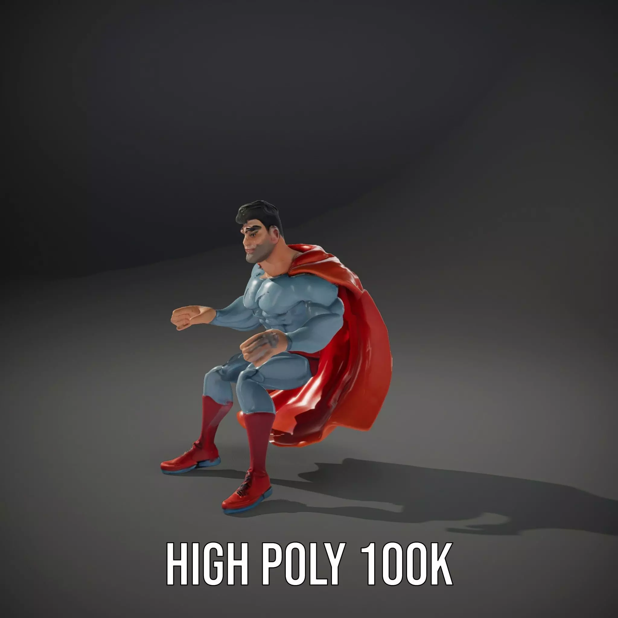 Heroic Cape Avenger model pack Low-poly 3D model_8