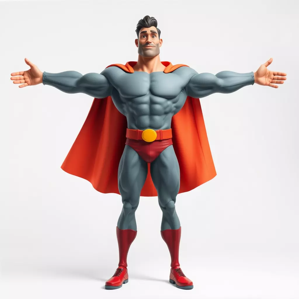 Heroic Cape Avenger model pack Low-poly 3D model_2