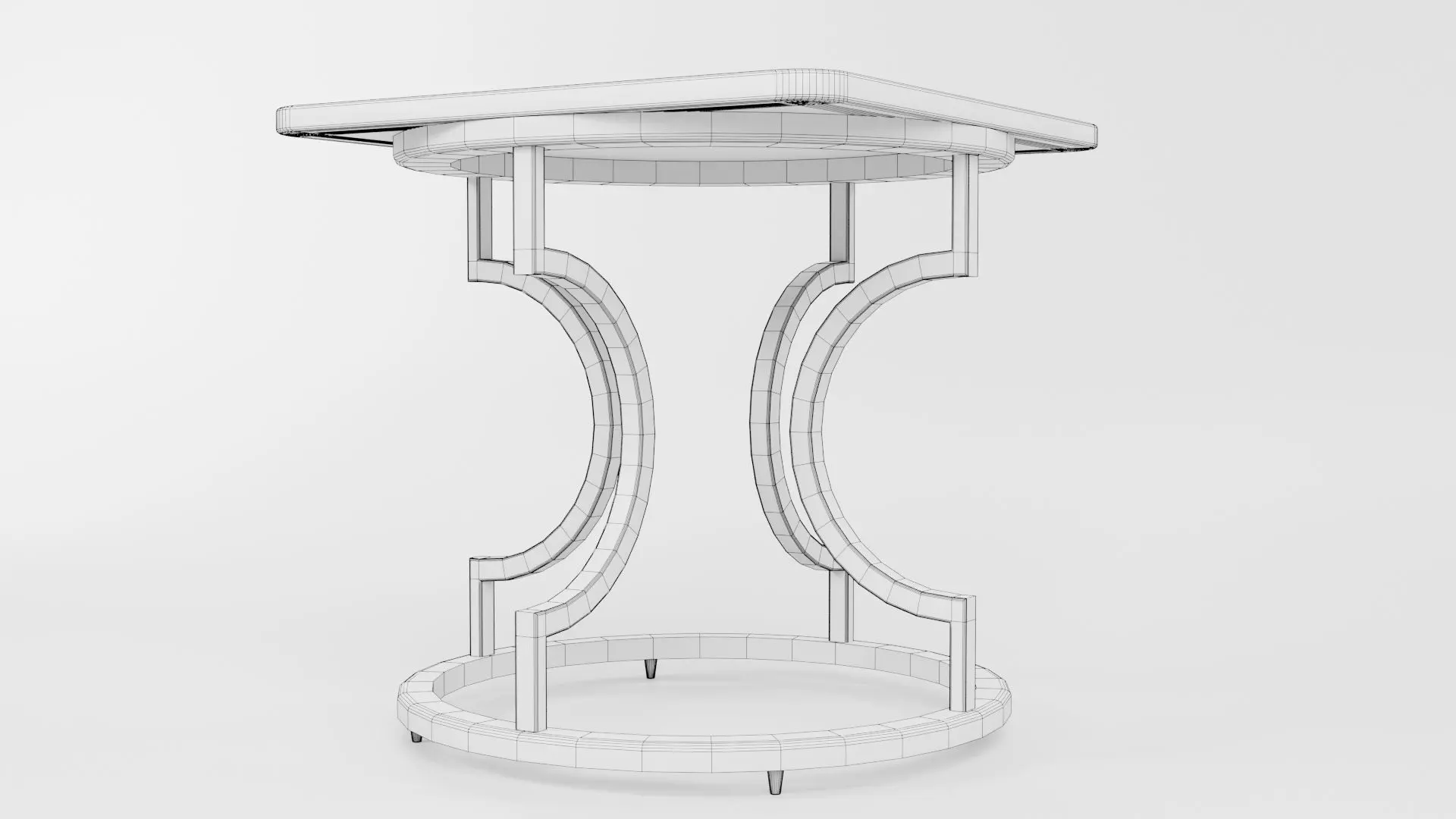 Square Table CG61 3D model_5