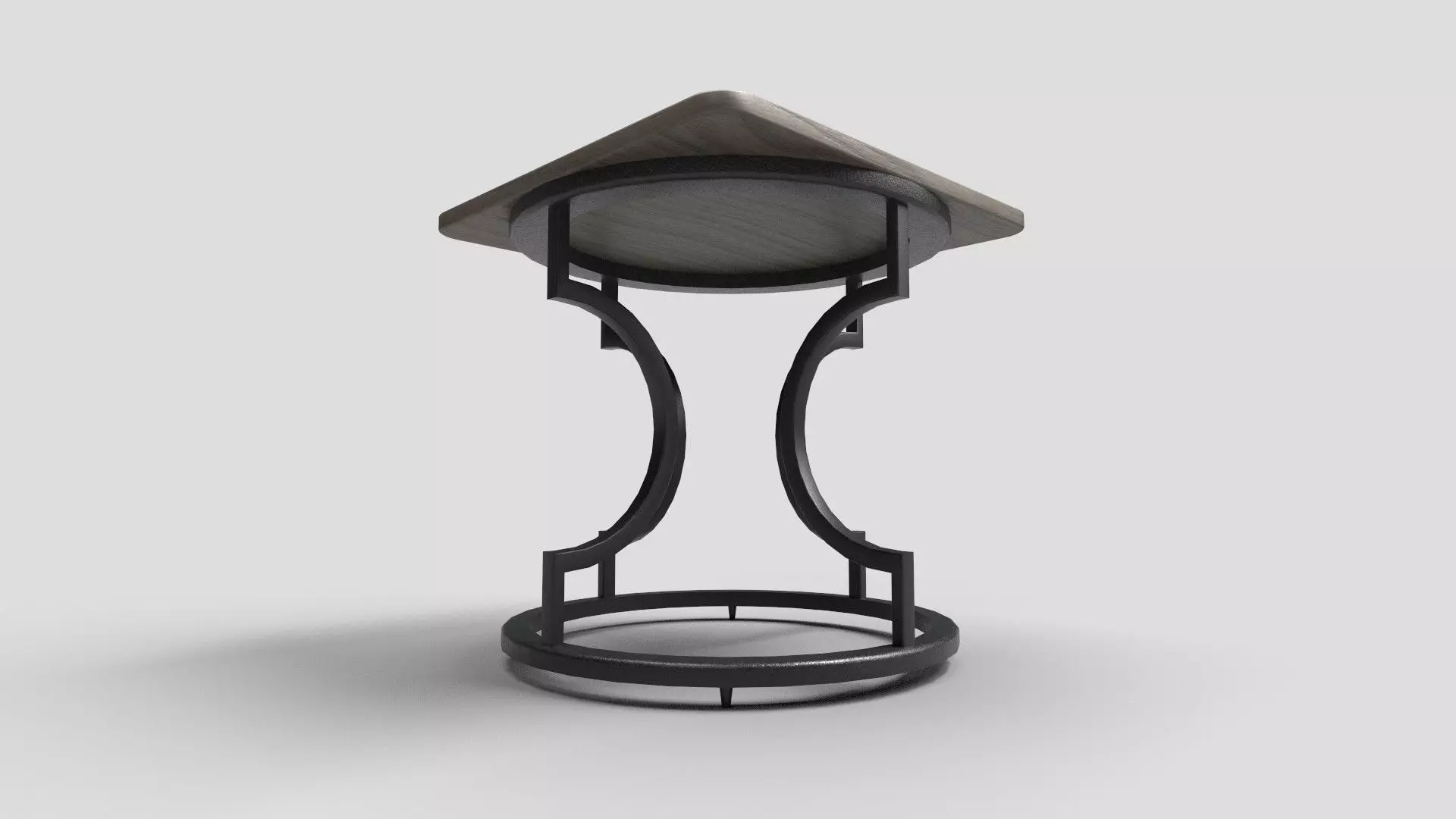 Square Table CG61 3D model_2